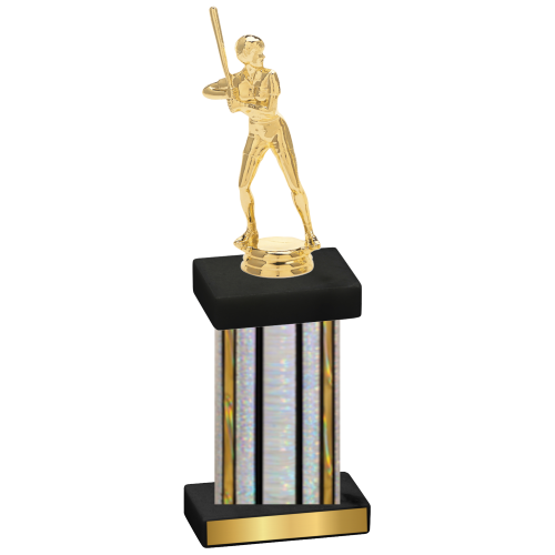 Single Silver Glacier Softball Trophy