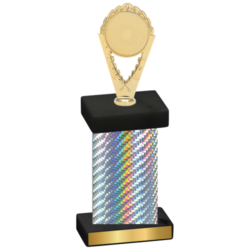 Single Silver Carbon Fiber Insert Trophy