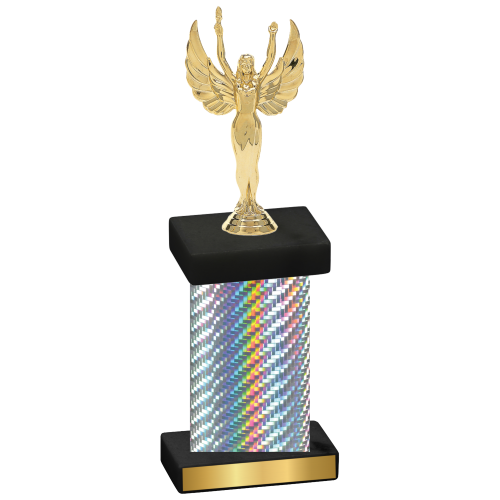 Single Silver Carbon Fiber Victory Trophy