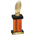 Single Orange Carbon Fiber Football Trophy