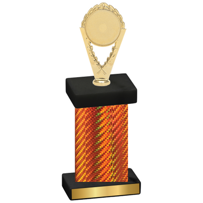 Single Orange Carbon Fiber Insert Trophy