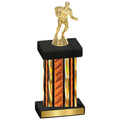 Single Orange Glacier Rugby Trophy