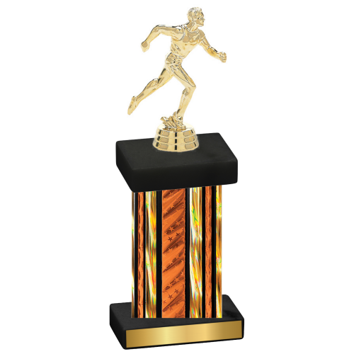 Single Orange Glacier Running Trophy