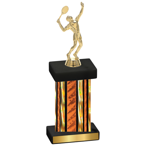 Single Orange Glacier Tennis Trophy