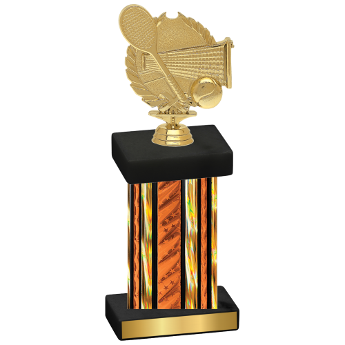 Single Orange Glacier Tennis Trophy