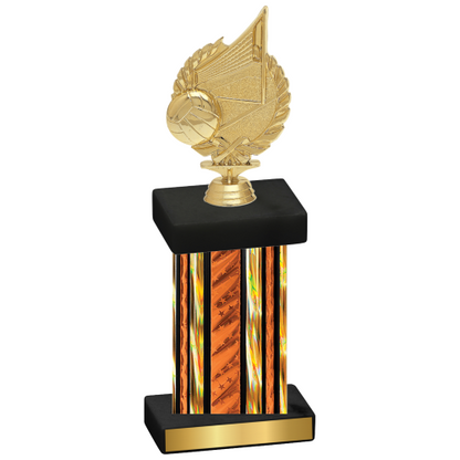 Single Orange Glacier Volleyball Trophy