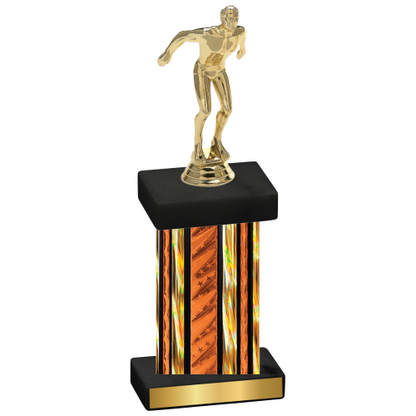 Single Orange Glacier Swimming Trophy