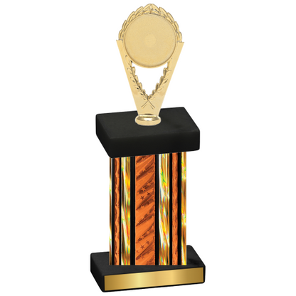 Single Orange Glacier Insert Trophy