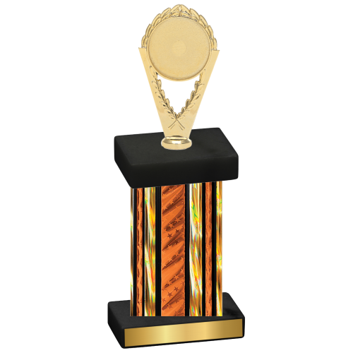 Single Orange Glacier Insert Trophy