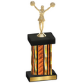Single Orange Glacier Cheerleading Trophy