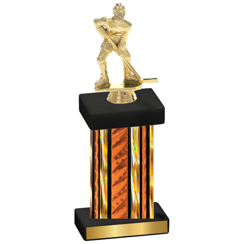 Single Orange Glacier Hockey Trophy