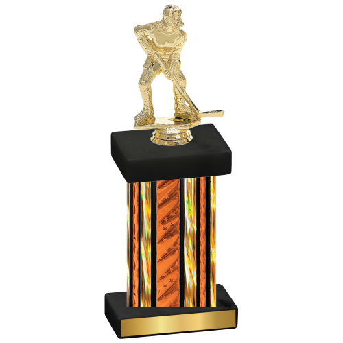 Single Orange Glacier Hockey Trophy