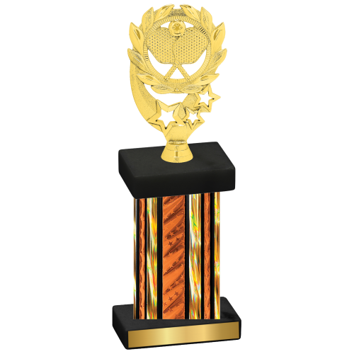 Single Orange Glacier Pickleball Trophy