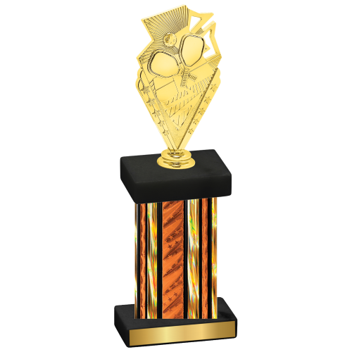 Single Orange Glacier Pickleball Trophy