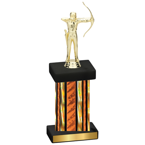 Single Orange Glacier Archery Trophy