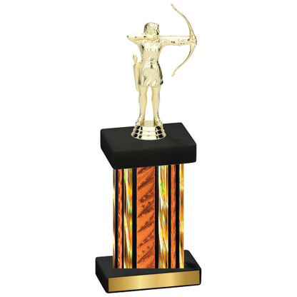 Single Orange Glacier Archery Trophy