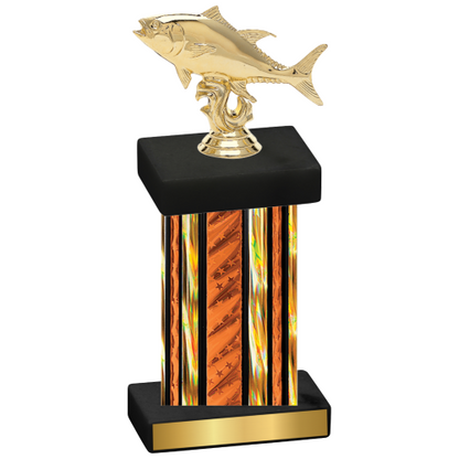 Single Orange Glacier Fishing Trophy