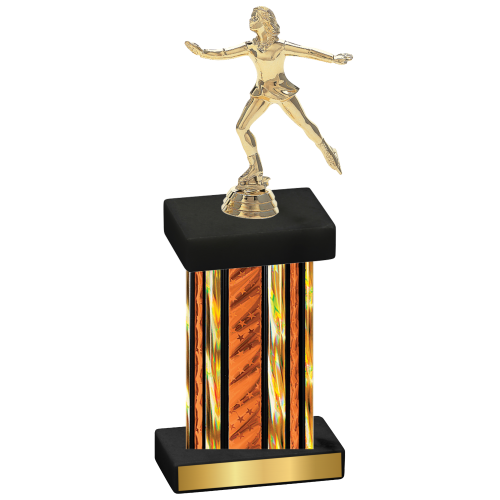 Single Orange Glacier Skater Trophy