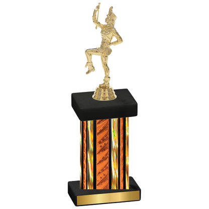 Single Orange Glacier Majorette Trophy