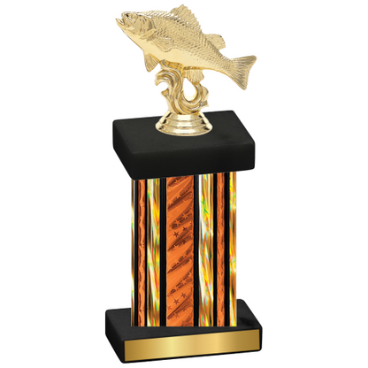 Single Orange Glacier Fishing Trophy