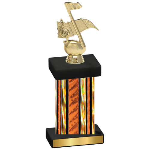 Single Orange Glacier Music Trophy