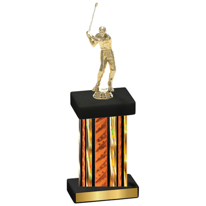 Single Orange Glacier Golf Trophy