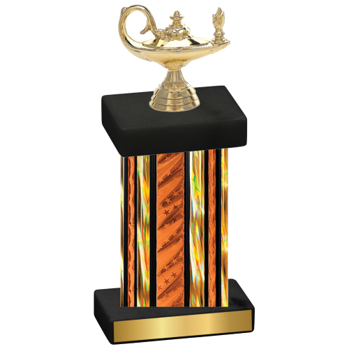 Single Orange Glacier Academics Trophy