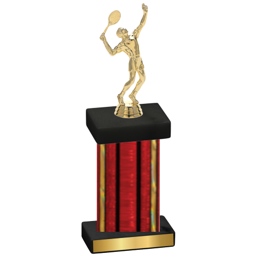 Single Red Glacier Tennis Trophy