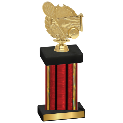 Single Red Glacier Tennis Trophy