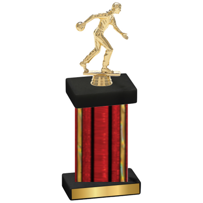 Single Red Glacier Bowling Trophy