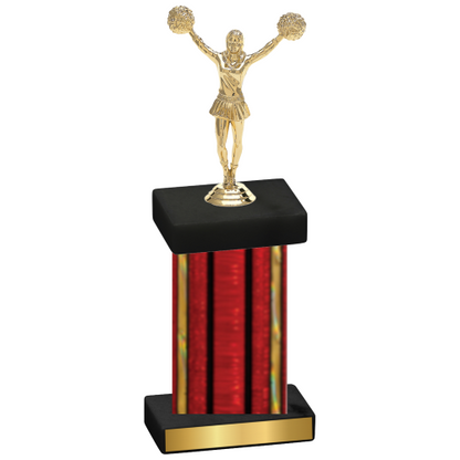 Single Red Glacier Cheerleading Trophy