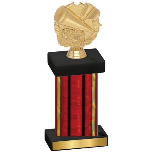 Single Red Glacier Cheerleading Trophy