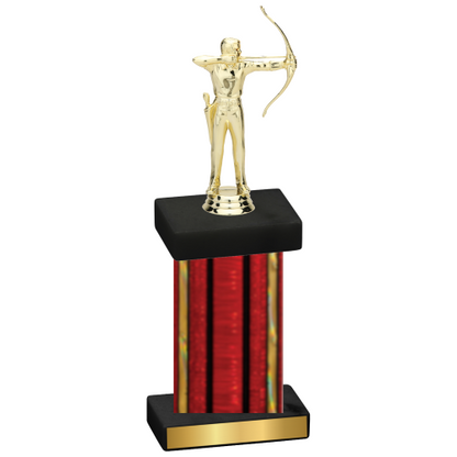 Single Red Glacier Archery Trophy