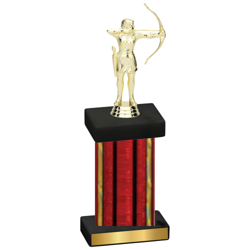 Single Red Glacier Archery Trophy