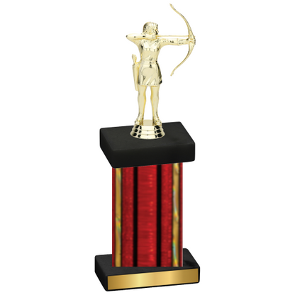 Single Red Glacier Archery Trophy