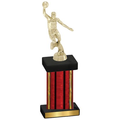 Single Red Glacier Basketball Trophy