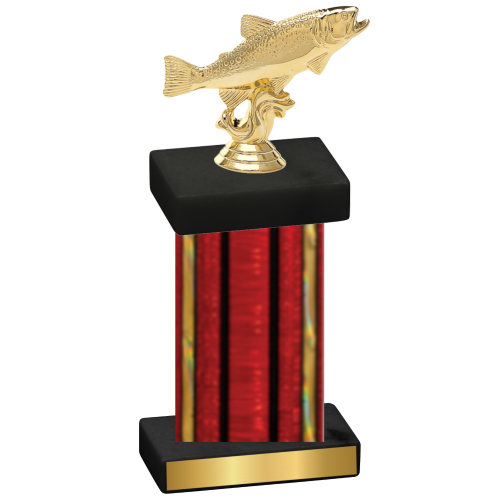 Single Red Glacier Fishing Trophy