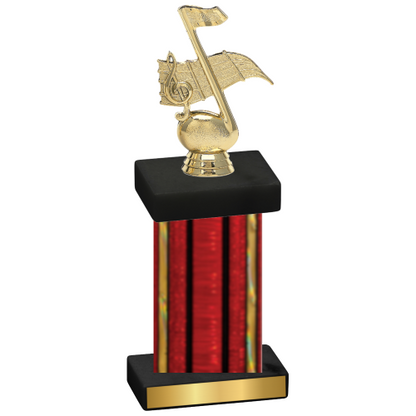 Single Red Glacier Music Trophy