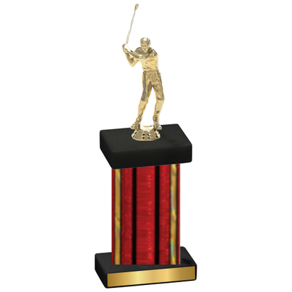 Single Red Glacier Golf Trophy