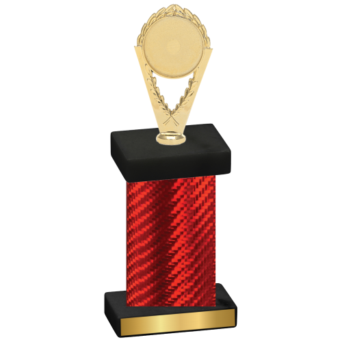 Single Red Carbon Fiber Insert Trophy