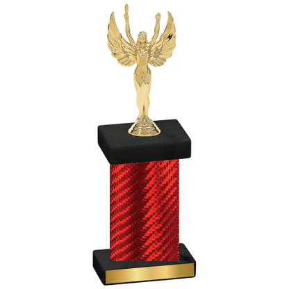 Single Red Carbon Fiber Victory Trophy