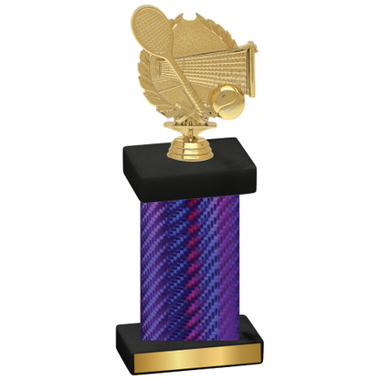 Single Purple Carbon Fiber Tennis Trophy