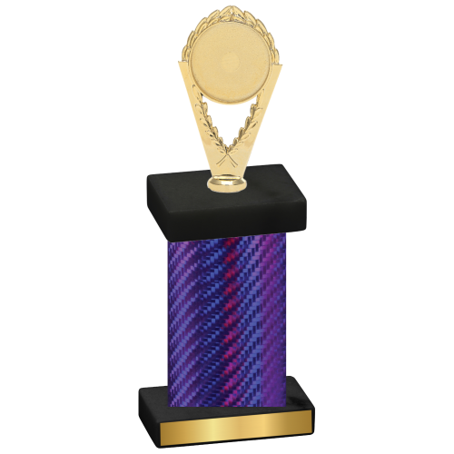 Single Purple Carbon Fiber Insert Trophy