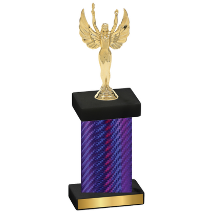 Single Purple Carbon Fiber Victory Trophy