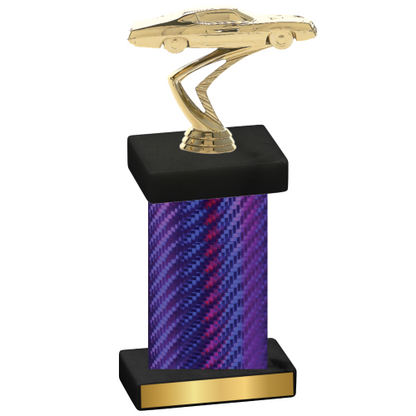 Single Purple Carbon Fiber Cars Trophy