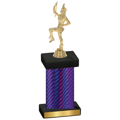 Single Purple Carbon Fiber Majorette Trophy