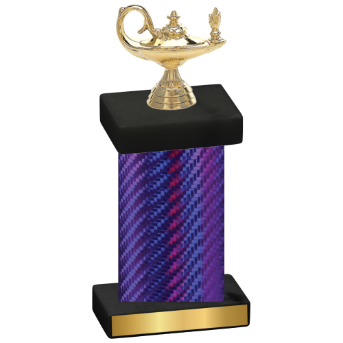 Single Purple Carbon Fiber Academics Trophy