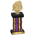 Single Purple Glacier Soccer Trophy