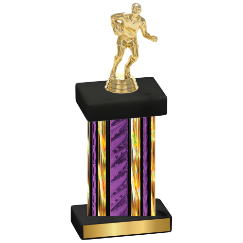 Single Purple Glacier Rugby Trophy