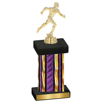 Single Purple Glacier Running Trophy